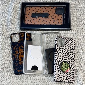 iPhone 11 Pro Max phone case lot otterbox, burga